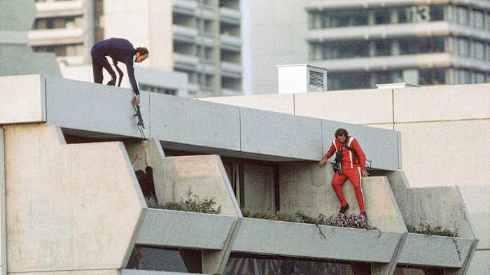 The standoff between German police (above) and the terrorists lasted nearly 18 hours. 